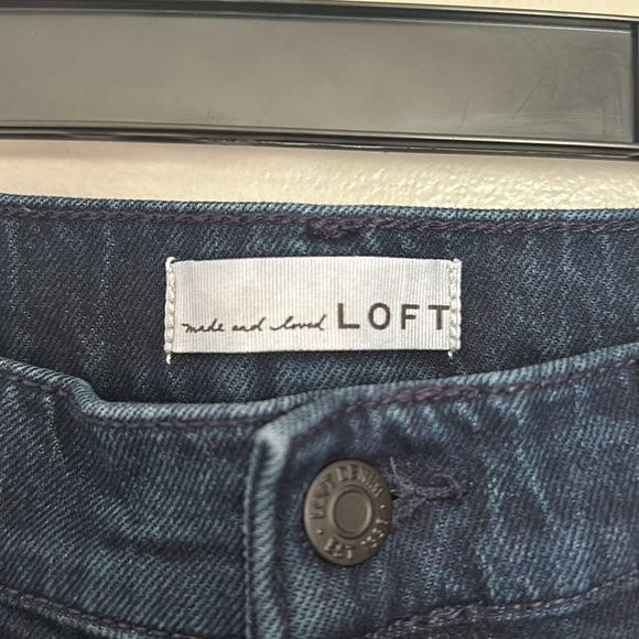 Unpicked Hem High Rise Wide Leg Jeans in Rinse Overdye Wash - Picture 5 of 6